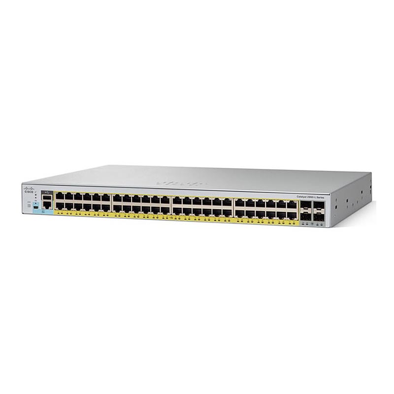 Коммутатор Cisco Catalyst 2960L 48 port GigE with PoE, 4 x 1G SFP, LAN Lite WS-C2960L-48PS-LL
