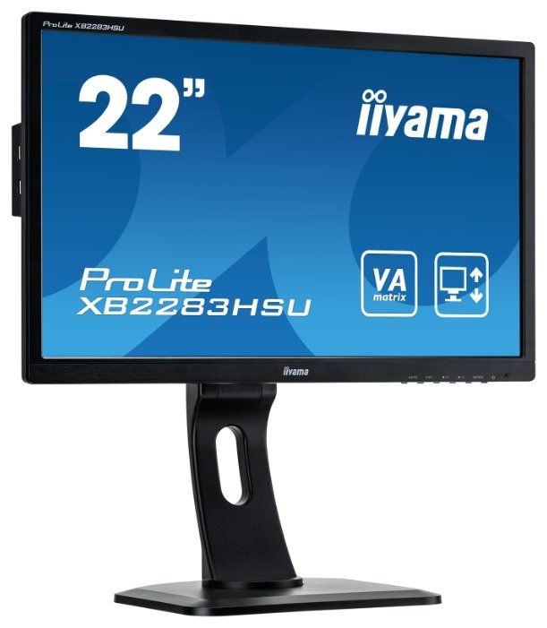 Монитор Iiyama 21.5" ProLite XB2283HSU-B1DP черный VA LED 5ms 16:9 DVI M/M матовая HAS Pivot 12000000:1 250cd 178гр/178гр 1920x1080 D-Sub DisplayPort -14504