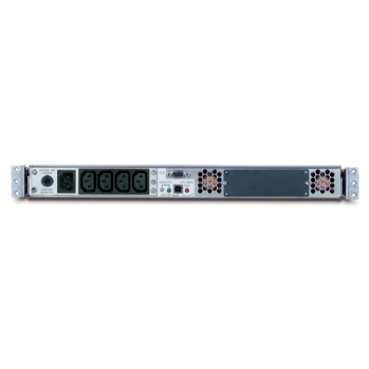 ИБП APC Black Smart UPS 750VA/480W, RackMount 1U, Line-Interactive, USB and serial connectivity, AVR, user repl.batt, SmartSlot-12431