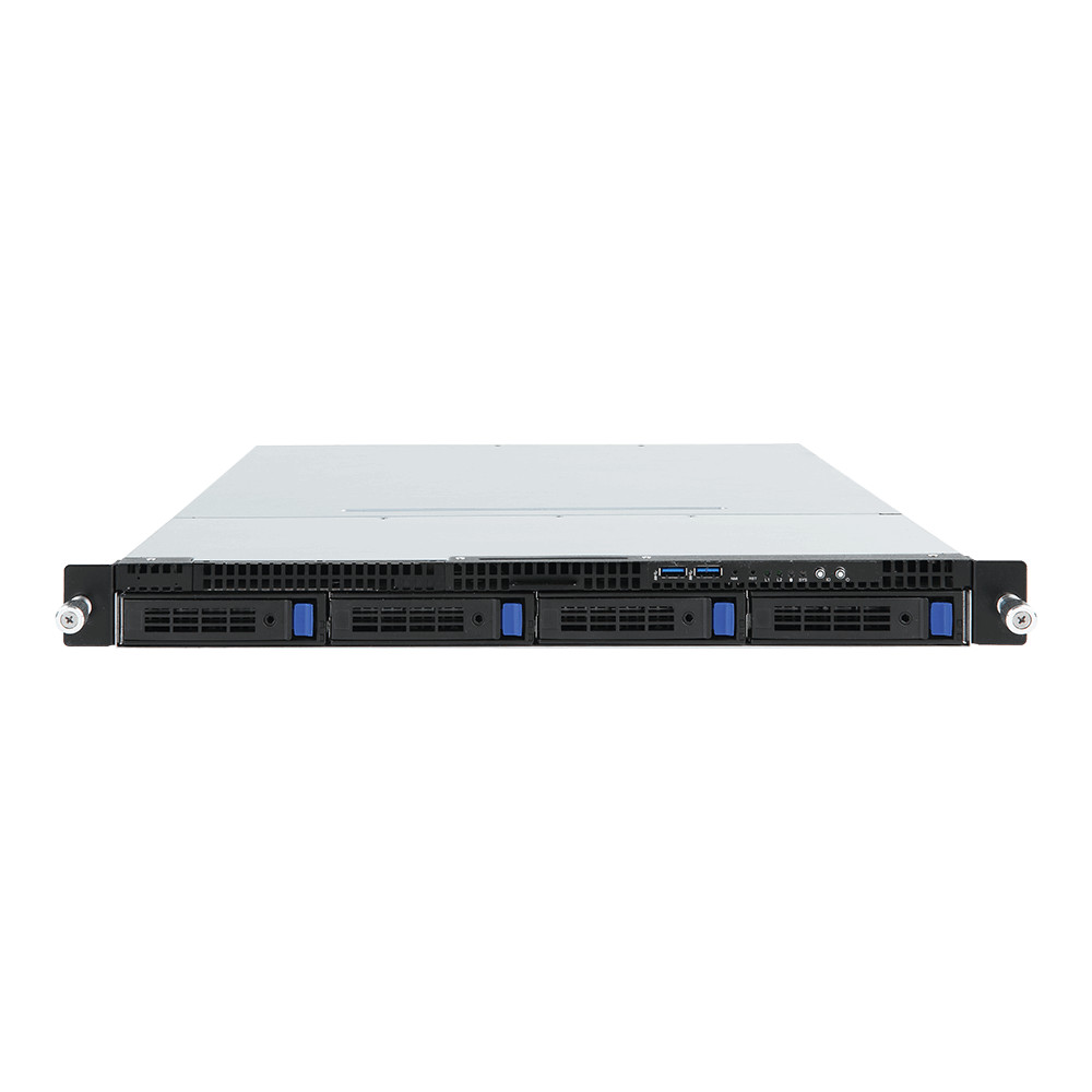 Серверная платформа Gigabyte R121-340 1U, LGA1151, Intel C232, 4 x DDR4, 4 x 3.5" SATA, 2xGigabit Ethernet (1000 Мбит/с), 250 Вт