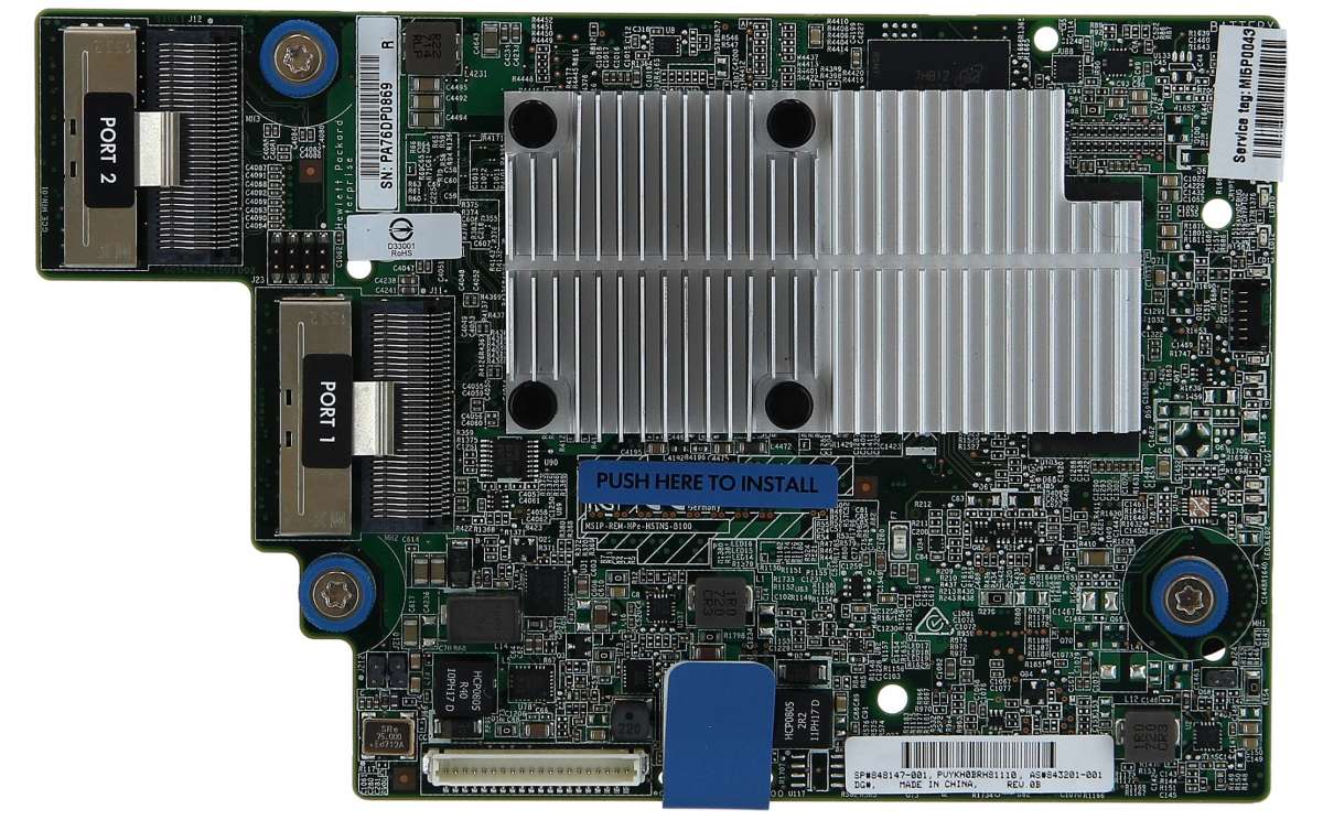 Raid контроллер HPE SAS Controller Smart Array P840ar/2GB FBWC/12G/ Int. Duble mini-SAS ports/Flexible, Raid(0/1/5/6) for DL360 & DL380 Gen9 (includes 843199-B21