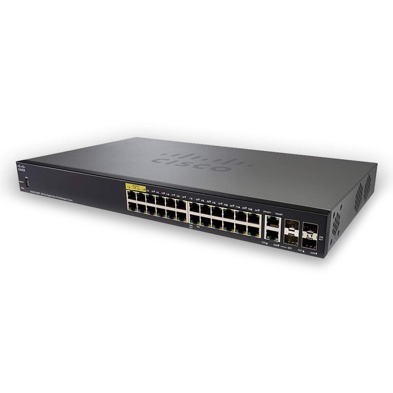 Коммутатор Cisco SG350X-24MP 24-port Gigabit POE Stackable Switch SG350X-24MP-K9-EU