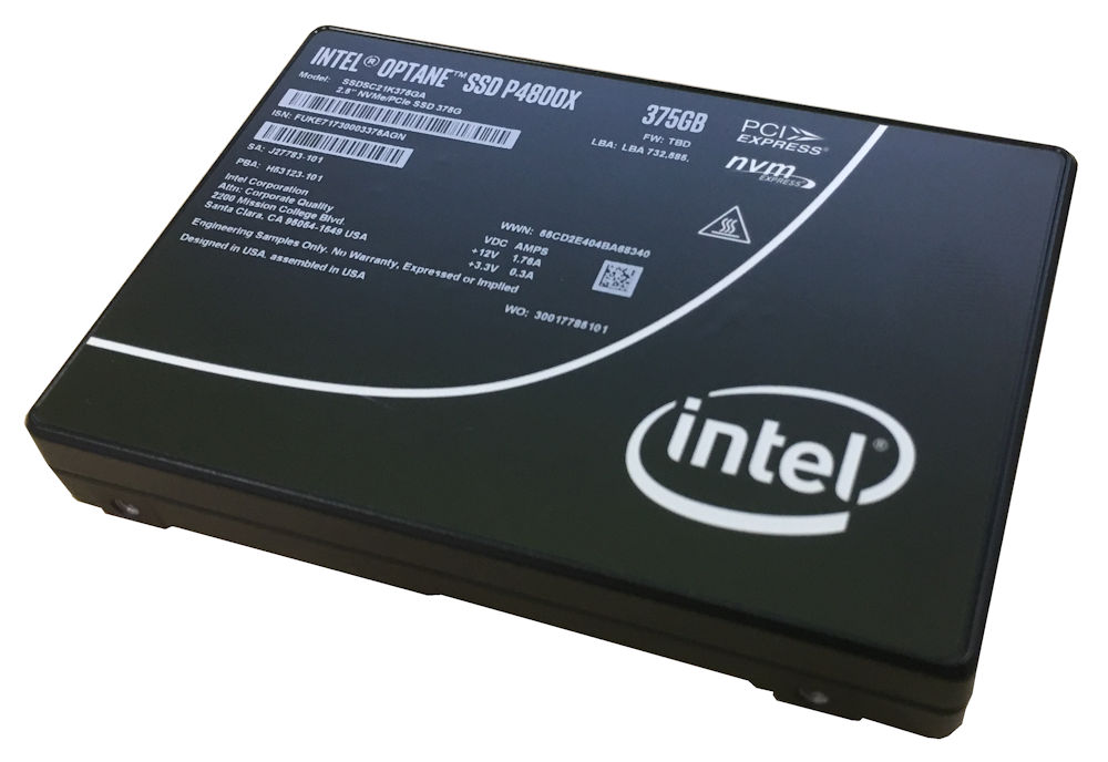 Накопитель Lenovo ThinkSystem U.2 Intel Optane P4800X 750GB Performance NVMe PCIe 3.0 x4 Hot Swap SSD 7N47A00083
