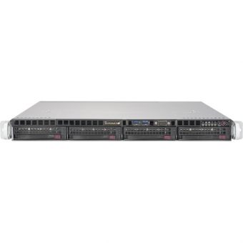 Сервер Supermicro SYS-5019S-M2 - 1U, 350W, LGA1151, Q170, 4xDDR4, 4x3.5" HDD, 2xGbE, IPMI, PCI-Ex16