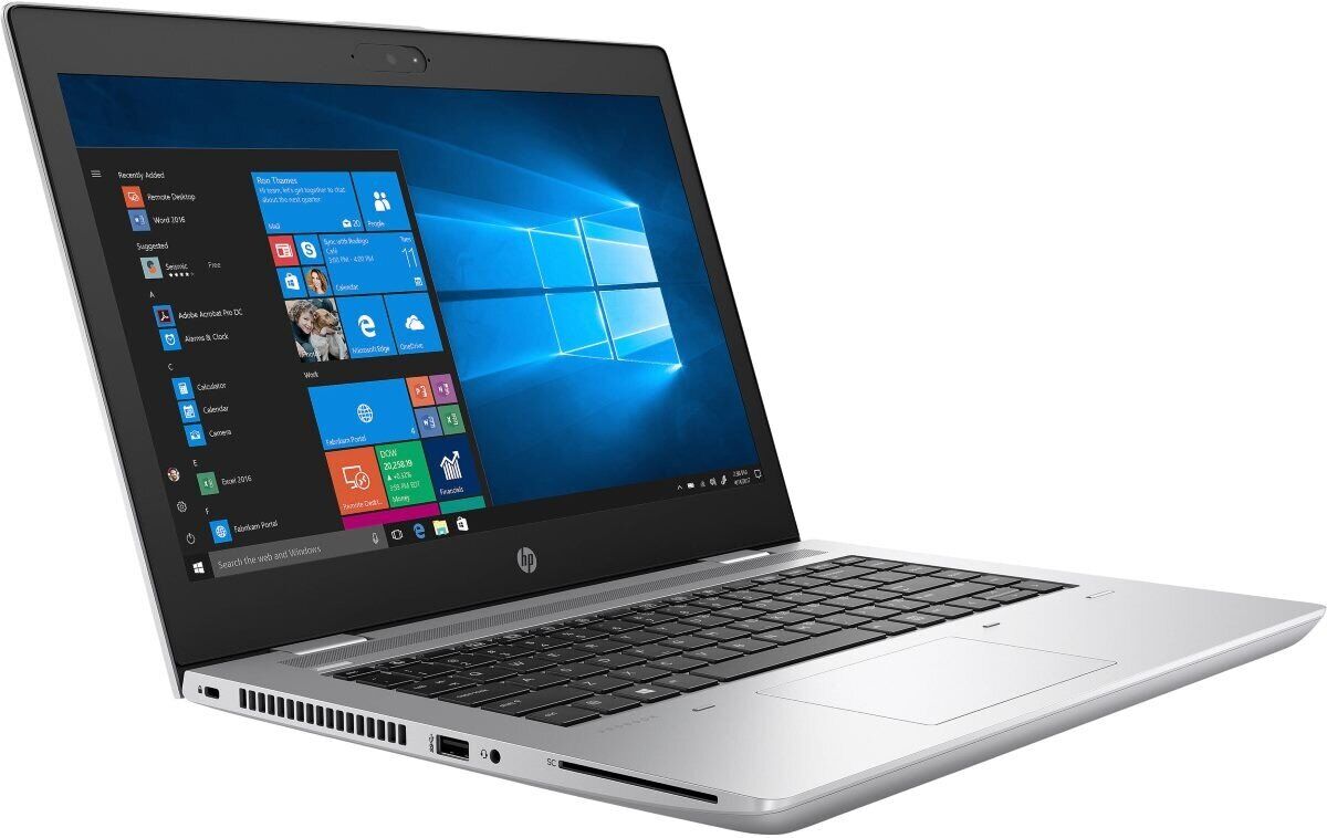Ноутбук HP ProBook 645 G4 Ryzen 7 Pro 2700U (2.2-3.8GHz,4 Cores),14" FHD (1920x1080) IPS AG,8Gb DDR4(1),256Gb SSD,48Wh,FPR,1.8kg,1y,Silver,Win10Pro-15939