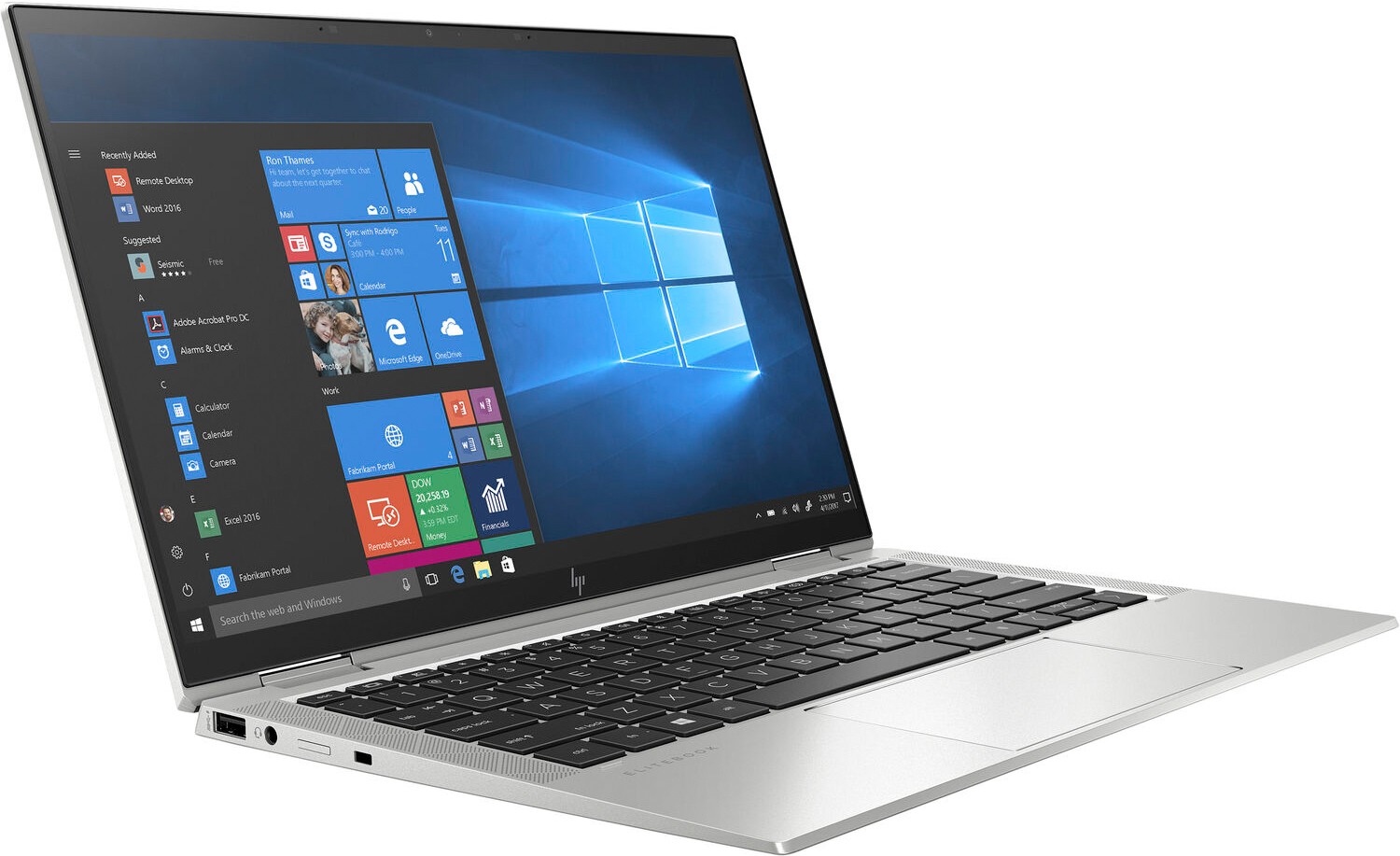 Ноутбук HP EliteBook x360 1030 G7 Core i7-10710U 1.1GHz,13.3" FHD (1920x1080) Touch 1000cd Sure View Reflect GG5 AG,16Gb LPDDR4-2933,512Gb SSD NVMe,LTE,Al Case,Kbd Bl,54Wh,FPS,Pen,1.21kg,3y,Silver,Win10Pro-39465