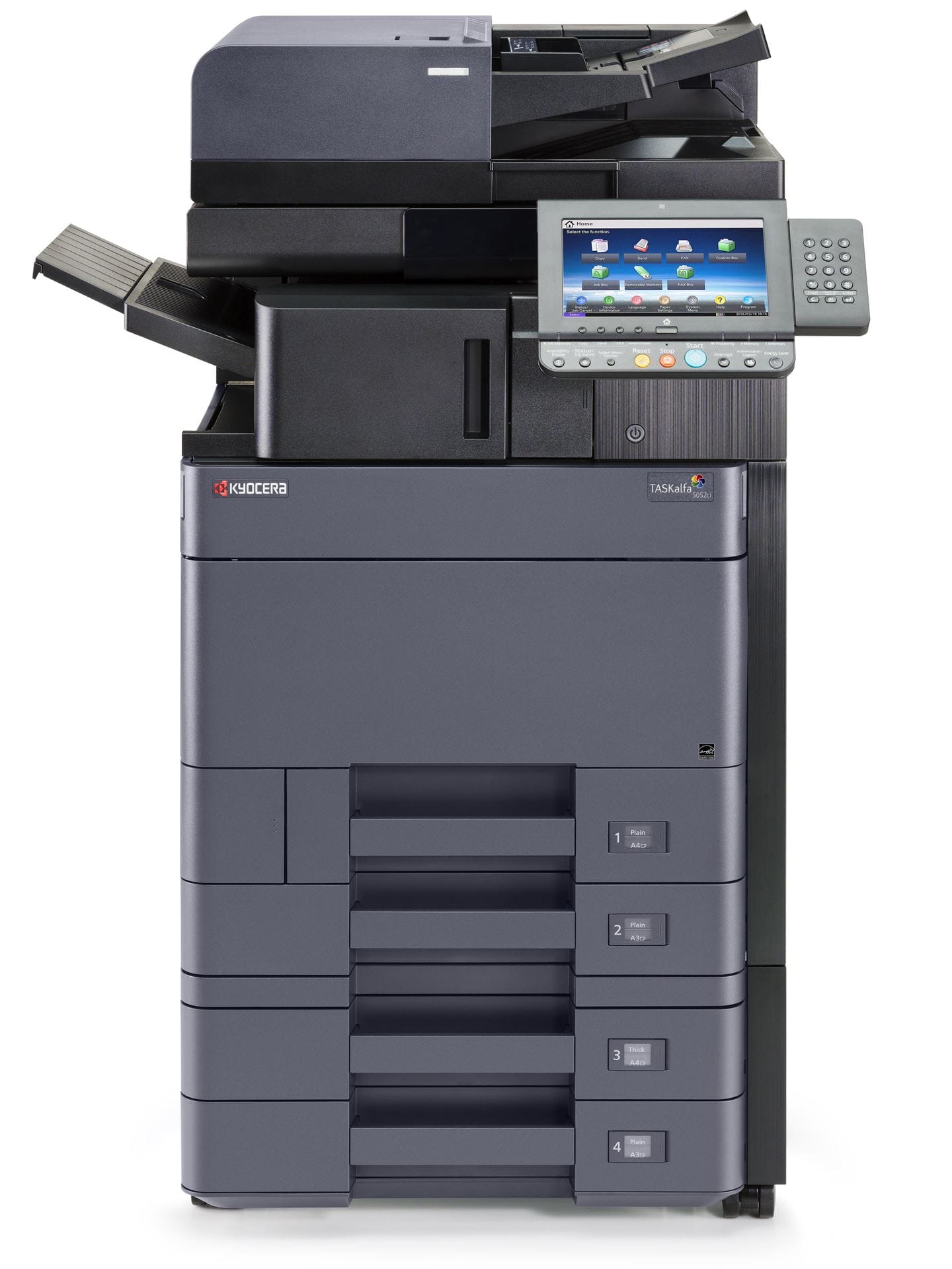 МФУ Kyocera TASKalfa 5052ci (А4/А3,P/C/S, 50/25 стр/мин, цветной, Duplex, сеть станд. опц. Факс, без крышки, без тонера)