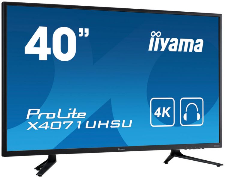 Монитор Iiyama 39.5" ProLite X4071UHSU-B1 A черный VA LED 3ms 16:9 HDMI M/M матовая 350cd 178гр/178гр 3840x2160 D-Sub DisplayPort Ultra HD USB 12.2кг-13824