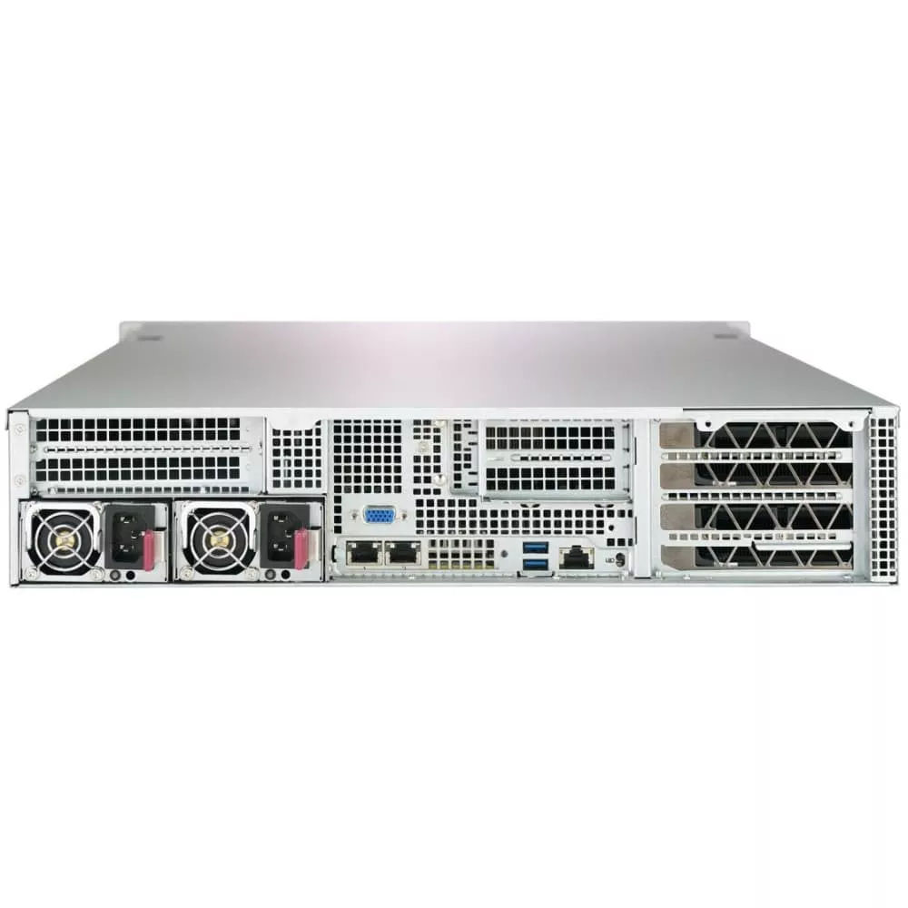 Supermicro SuperServer 2U 2029GP-TR noCPU(2)2nd Gen Xeon Scalable/TDP 70-205W/ no DIMM(16)/ SATARAID HDD(8)SFF/ supporting up to 6 GPUs/ 2x2000W-41318