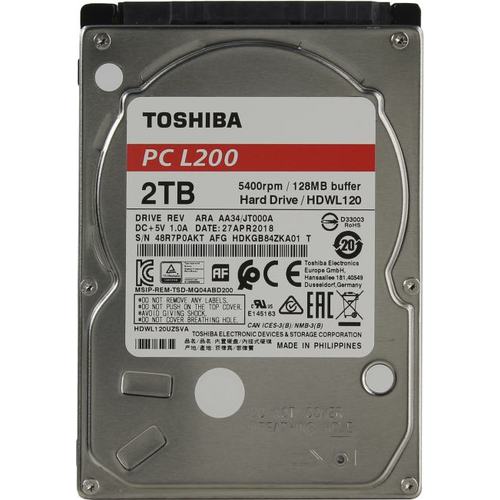Жесткий диск Toshiba HDD 2000Гб 2.5" SATA III HDWL120UZSVA