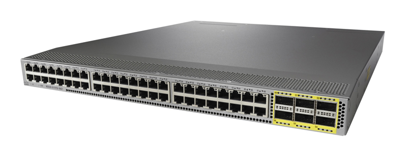 Коммутатор Cisco Nexus 3172-T, 32 x 10GBase-T and  6 QSFP+ ports N3K-C3172TQ-32T