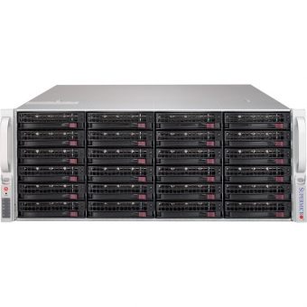 Supermicro SuperStorage 4U Server 6049P-E1CR24L noCPU(2)Scalable/TDP 70-205W/ no DIMM(16)/ 3008controller HDD(24)LFF + opt. 2SFF/ 2x10Gbe/ 7xFH/ 2x120