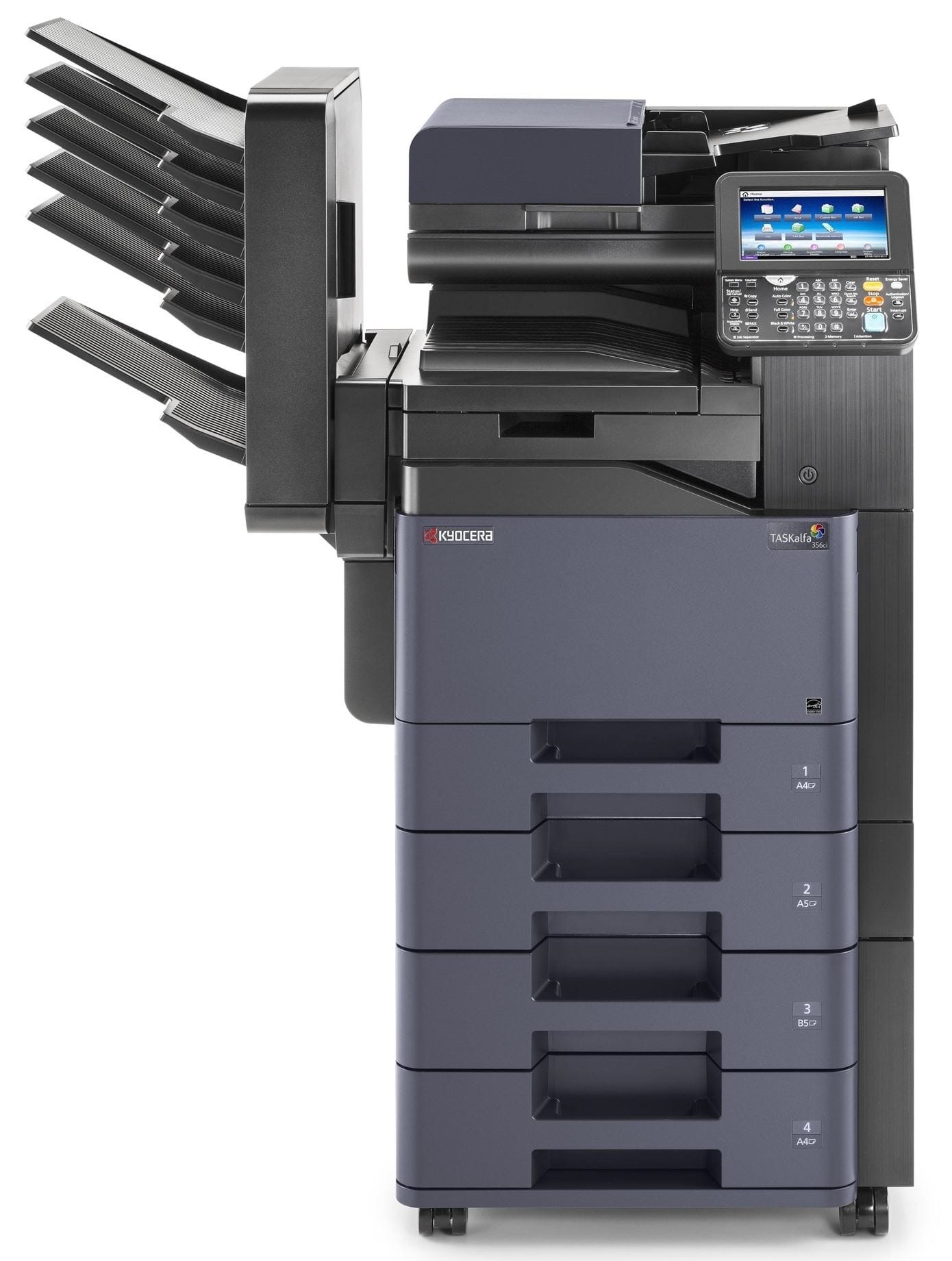 Цветной копир-принтер-сканер Kyocera TASKalfa 356ci (A4, 35 ppm,1200 dpi, 2 GB, USB, Network, дуплекс, 7" Touch Panel, без тонера и ADF)-23551