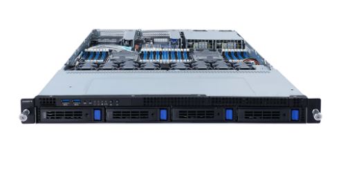 Серверная платформа Gigabyte R182-NA0 (rev. 100) 1U, 10x2.5" NVMe Gen4, 2xXeon® Scalable Gen3, 32xDIMM, 2x1Gb/s (Intel® I350-AM2), 2xPCIE x16,1xOCP 3.0, 1xOCP 2.0, 2x1300W R182-NA0-REV-100