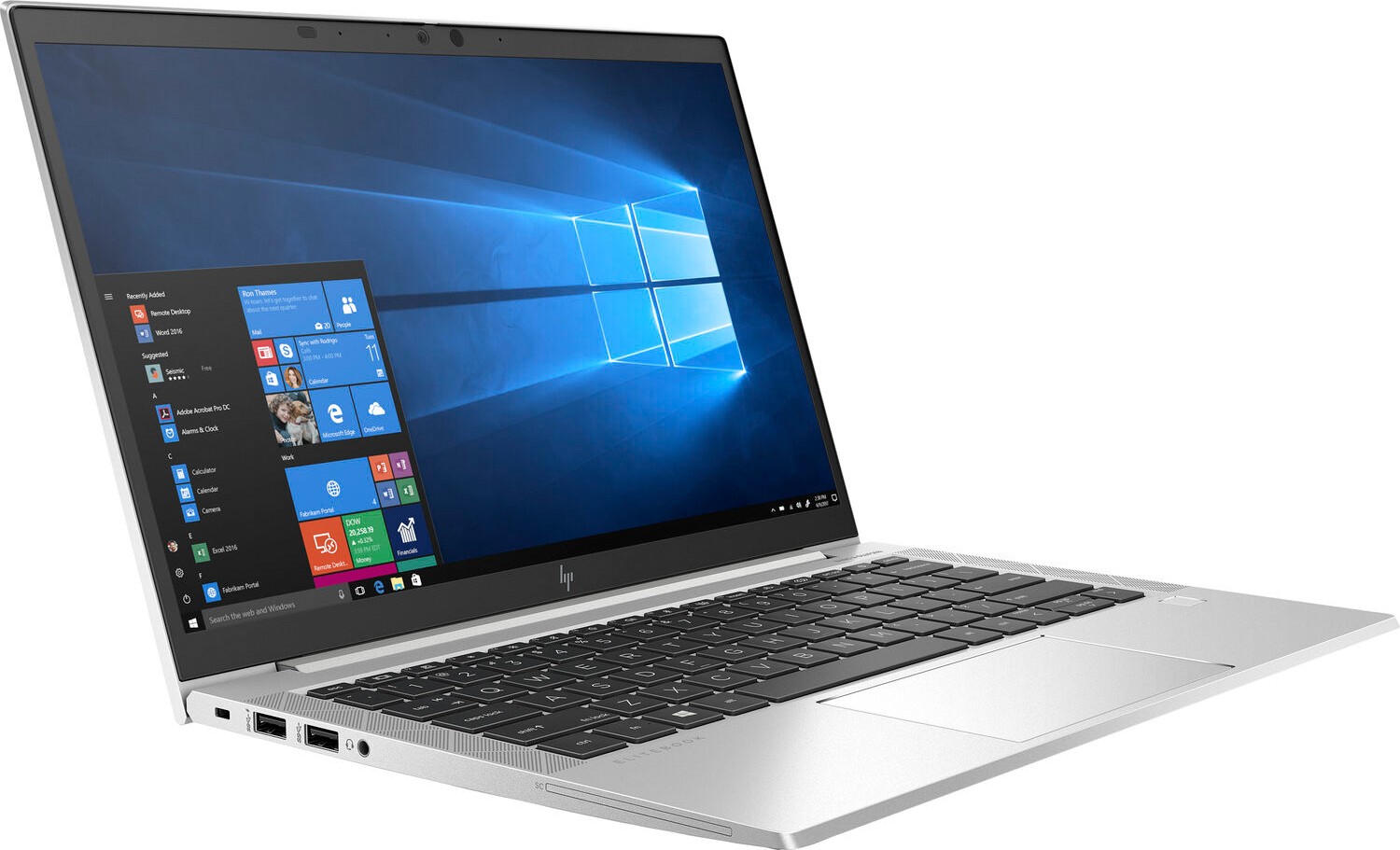 Ноутбук HP EliteBook 830 G7 Core i5 10210U/16Gb/SSD512Gb/Intel UHD Graphics/13.3" UWVA/FHD (1920×1080)/Windows 10 Professional 64/silver/WiFi/BT-39328