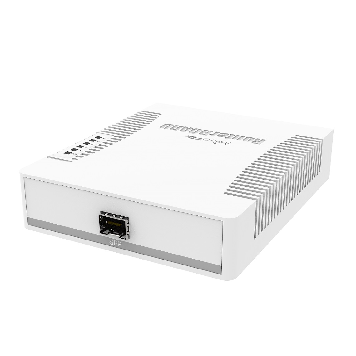 Коммутатор MikroTik RB260GSP with 5 Gigabit ports and SFP cage, SwOS, plastic case, PSU, POE-OUT-40260