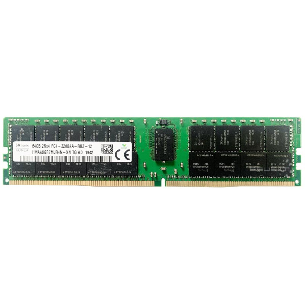 Оперативная память Kingston Server Premier DDR4 64GB RDIMM 3200MHz ECC Registered 2Rx4, 1.2V (Hynix A Rambus), 1 year