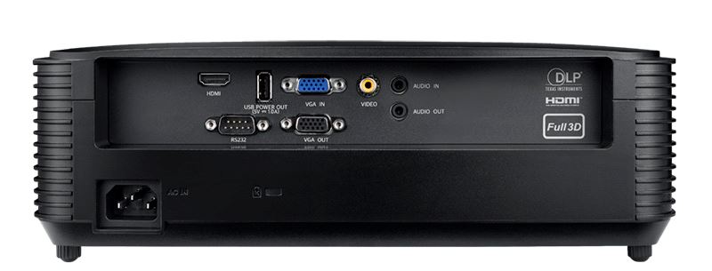 Проектор Optoma DW318e (DLP, WXGA 1280x800, 3700Lm, 20000:1, HDMI, 1x10W speaker, 3D Ready, lamp 15000hrs, Black, 3.0kg)-10359