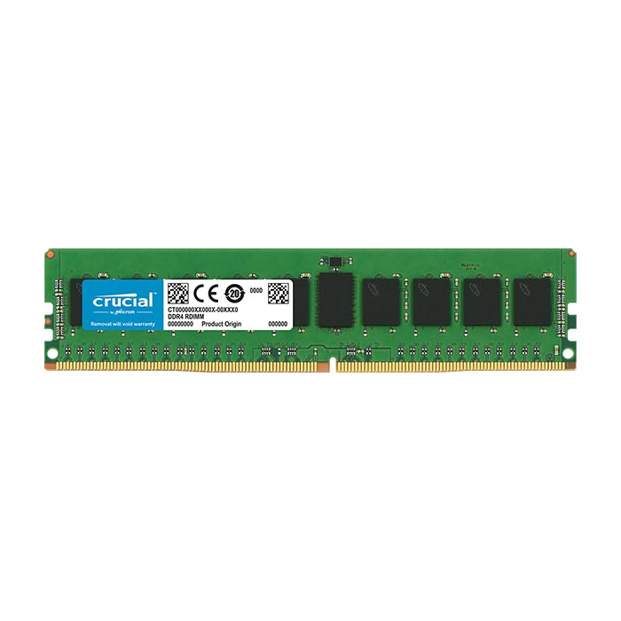 Оперативная память Crucial 8GB DDR4 2666 MT/s (PC4-21300) CL19 Dual Rank x8 ECC Registered DIMM 288pin-23814