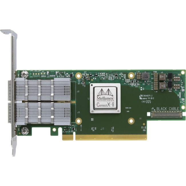 Сетевой адаптер ThinkSystem Mellanox ConnectX-6 HDR100 QSFP56 2-port PCIe InfiniBand Adapter