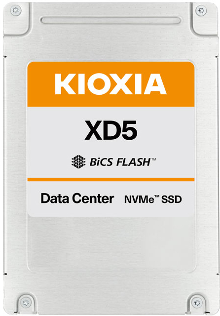 Накопитель KIOXIA Toshiba 2.5" U.2 1920GB XD5 Enterprise SSD KXD51RUE1T92 PCIe Gen3x4 with NVMe, 2700/895, IOPS 250/21K, MTBF 2M, TLC, 1DWPD, KXD51RUE