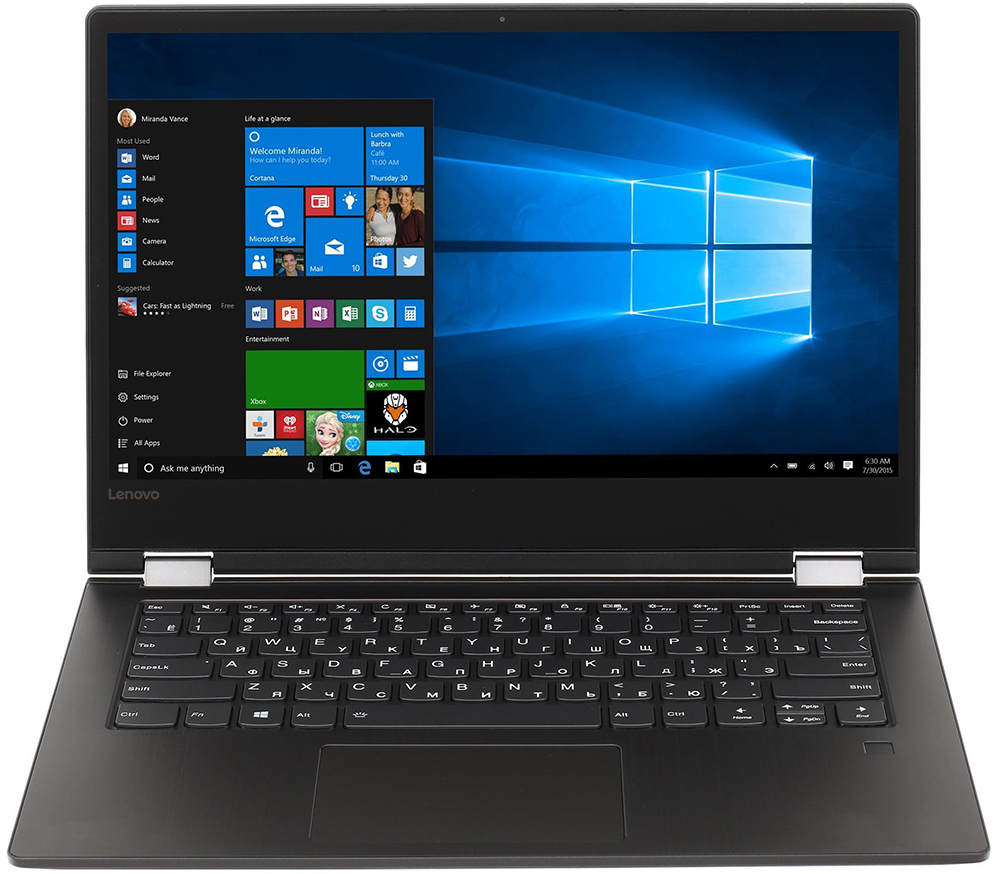 Ноутбук Lenovo  Yoga 530-14ARR 2700U 2200 МГц 14" 1920x1080 8Гб SSD 256Гб нет DVD Radeon RX Vega 10 Graphics встроенная Windows 10 Home черный 81H9000GRU