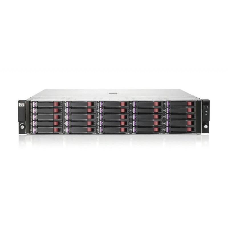 Система хранения данных HPE D2700 SFF Disk Enclosure (2U, up to 25x 6G SAS/3G SATA drives, 2xI/O module, 2xfans and RPS, 2x0,5m miniSAS cables) replac AJ941A