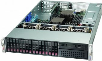 Сервер Supermicro SYS-2027R-WRF - 2U, 2x740W, 2xLGA2011, Intel® C602, 16xDDR3, 16x2.5"HDD, 2xGbE, IPMI