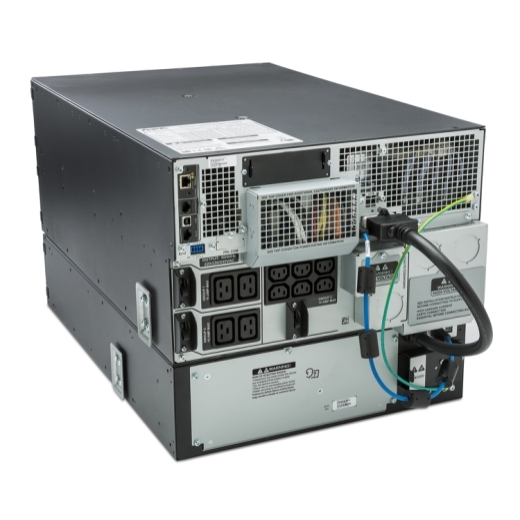 ИБП APC Smart-UPS SRT RM, 10000VA/10000W, On-Line, Extended-run, Rack 6U (Tower convertible), Pre-Inst. Web/SNMP, with PC Business, Black-11513