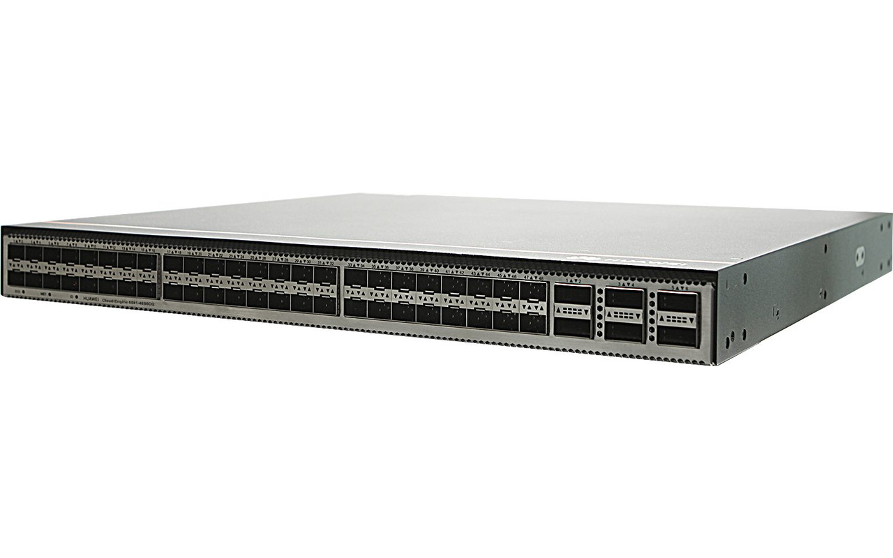 Коммутатор Huawei CloudEngine CE6881-48S6CQ-B (02352QGG / 88035UPQ), включая: - Коммутатор Huawei CloudEngine CE6881-48S6CQ-B (48x 10GE SFP+ ports, 6x 100GE QSFP28 ports; Forwarding: 940Mbps; Switching-40348