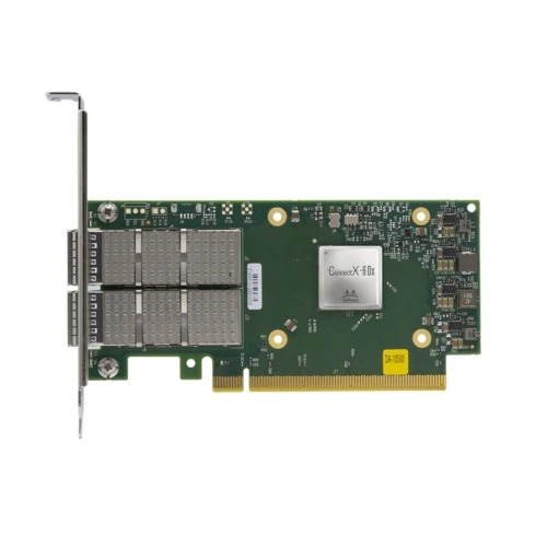 Сетевой адаптер Dell двухпортовый, Mellanox ConnectX-6 DX, 100GbE, QSFP56, полновысотный