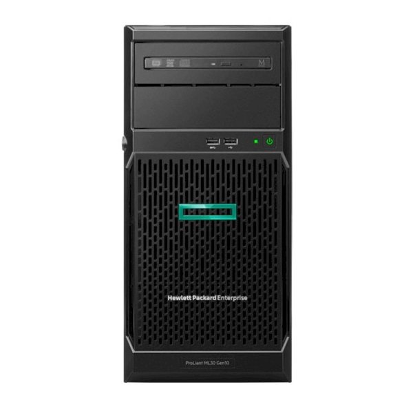 Сервер HPE ProLiant ML30 Gen10 E-2224 NHP Tower(4U)/Xeon4C 3.4GHz(8MB)/1x8GB1UD_2666/S100i(ZM/RAID 0/1/10/5)/noHDD(4)LFF/noDVD/iLOstd(no port)/1NHPFan/2x1GbEth/1x350W(NHP),analog P06781-425 P16926-421