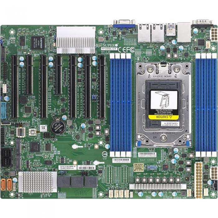 Материнская плата Supermicro MBD-H12SSL-CT-O Single AMD EPYC™ 7003/7002 Series Processor (7003 Series Processor drop-in support requires BIOS version 