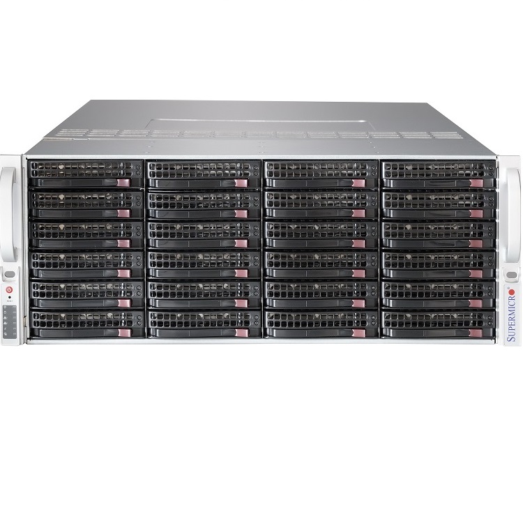 Сервернаяплатформа Supermicro SSG-6048R-E1CR24L - 4U, 2x920W, 2xLGA2011-R3, Intel® C612, 16xDDR4, 24x3.5"HDD, 2x10GbE