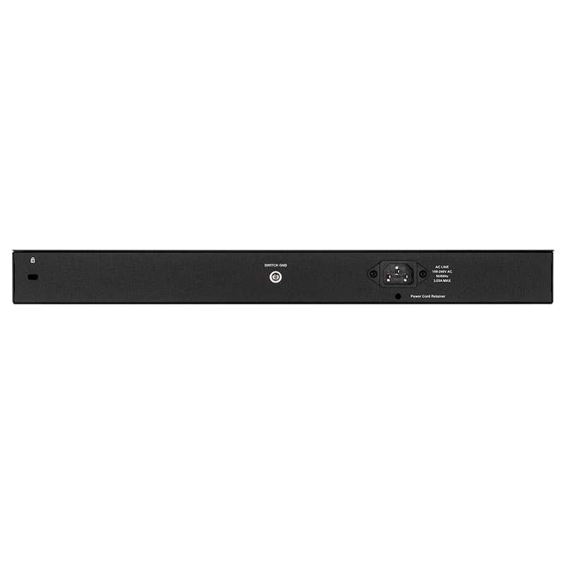 Коммутатор D-Link DGS-1210-28P/ME/B1A, L2 Managed Switch with 24 10/100/1000Base-T ports and 4 1000Base-X SFP ports (24 PoE ports 802.3af/802.3at (30 W), PoE Budget 193 W)-4523