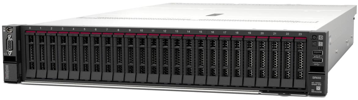 Lenovo DCG ThinkSystem SR655 2xAMD EPYC 7302 16C 155 Вт 3,0 ГГц 2x32 ГБ 2Rx8 SW RD 1x1100 Вт AMD ГГц
