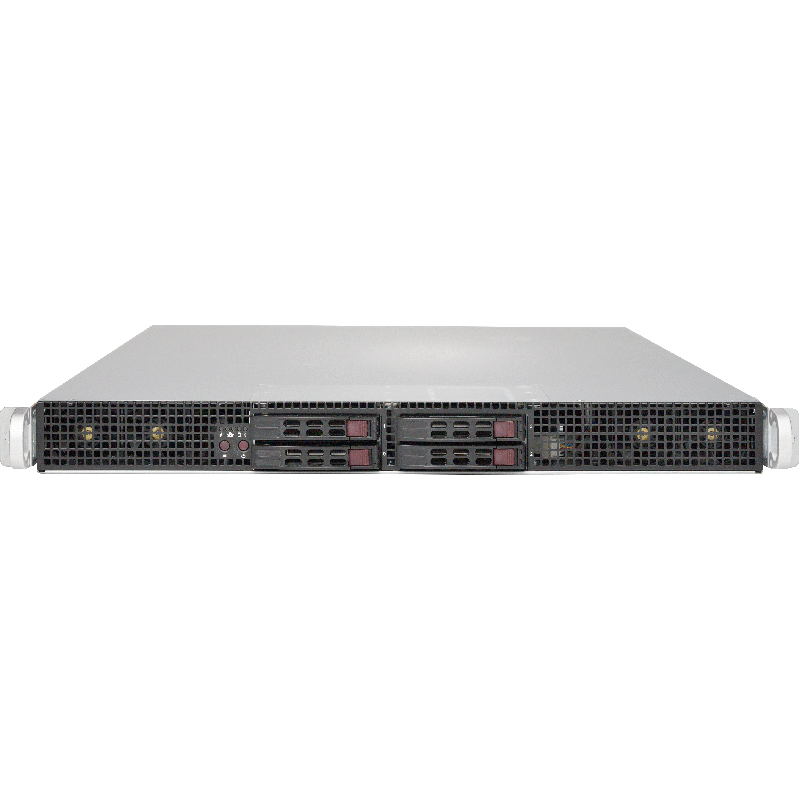 Сервер Supermicro SYS-1028GR-TRT - 1U, 2x1600W, 2xLGA2011-r3, Intel®C612, 16xDDR4, 4x2.5"HDD, 2x10GbE, IPMI