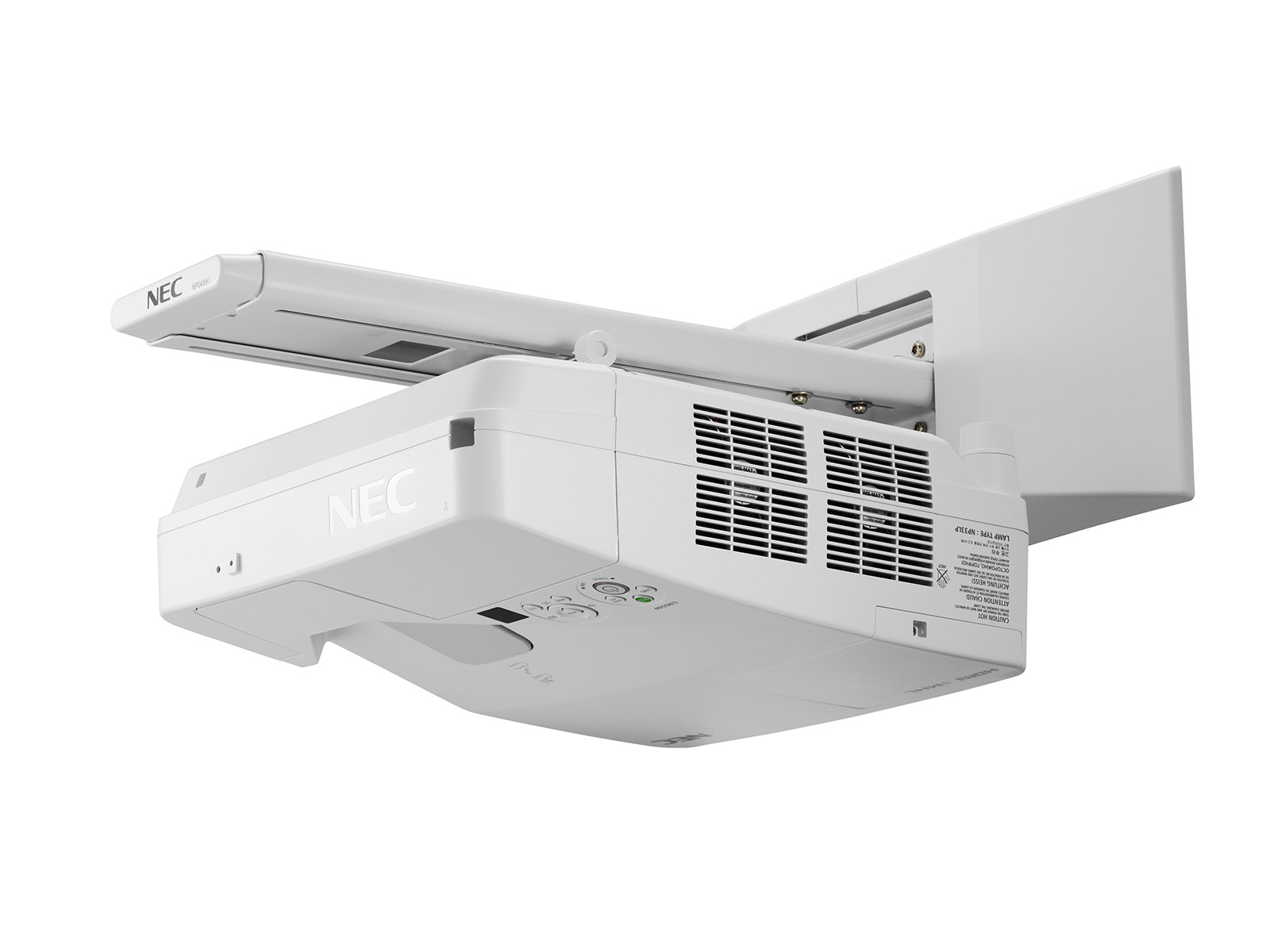 Проектор NEC projector UM361X LCD Ultra-short, 1024x768 WXGA, 3600lm, 6000:1, D-Sub, HDMI, RCA, RJ-45, Lamp:6000hrs, incl. Wall-mount