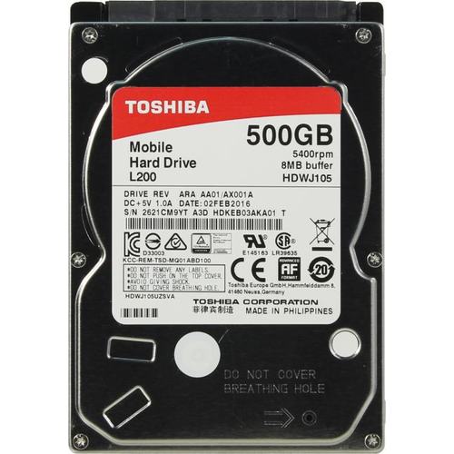 Жесткий диск Toshiba HDD 500Гб 2.5" SATA III HDWJ105UZSVA