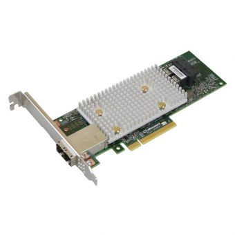 Raid контроллер Microsemi Adaptec SmartHBA 2100-8i8e Single,8 internal ports, 8 external ports, PCIe Gen3 ,x8,,RAID 0/1/10/5,,FlexConfig,
