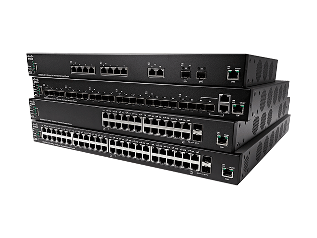 Коммутатор Cisco 24-Port 10GBase-T Stackable Managed Switch SX350X-24-K9-EU