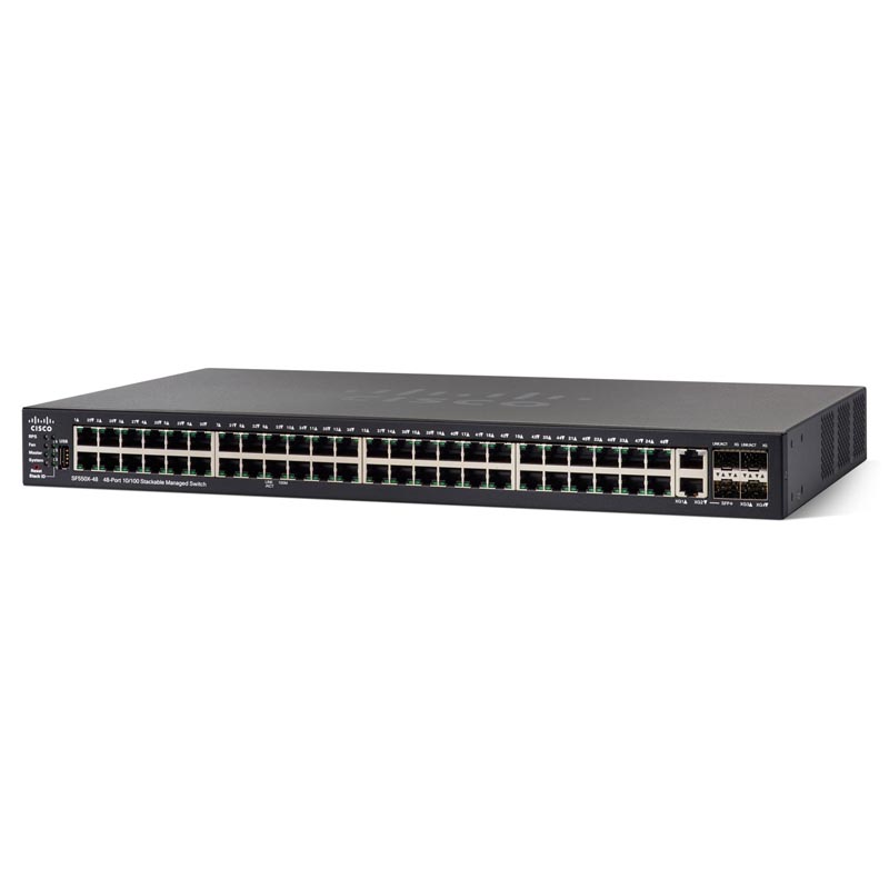 Коммутатор Cisco SF550X-48 48-port 10/100 Stackable Switch