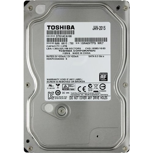 Жесткий диск Toshiba HDD 1000Гб 3.5" SATA III DT01ACA100