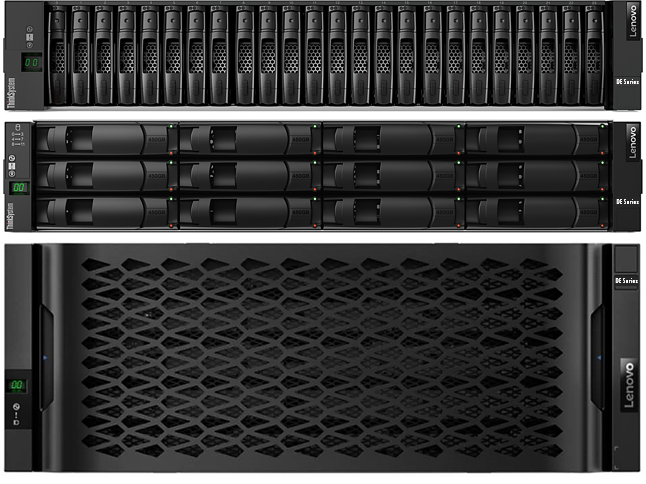 Система хранения данных Lenovo ThinkSystem DE4000H (64GB Cache) FC Hybrid Flash Array 4U60 LFF
