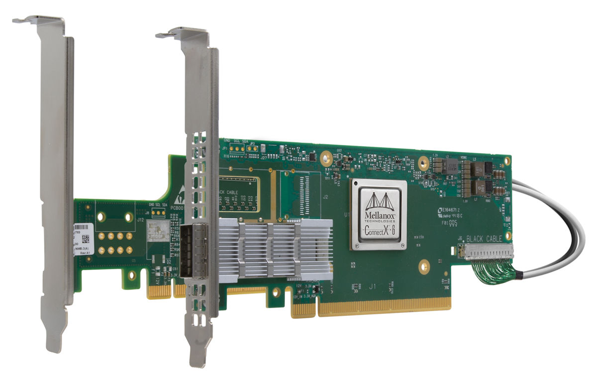 Сетевой адаптер ThinkSystem Mellanox HDR/200GbE 2x PCIe Aux Kit