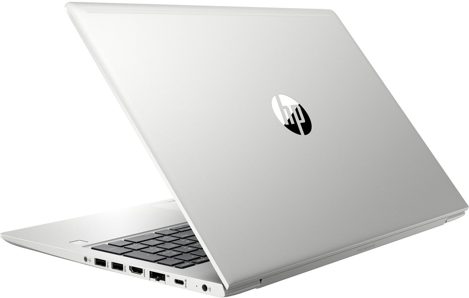 Ноутбук HP ProBook 455 G7 R5 4500U 2.3GHz,15.6" HD (1366x768) AG,8Gb DDR4(1),256Gb SSD,45Wh,FPS,2.0kg,1y,Silver,DOS-39406