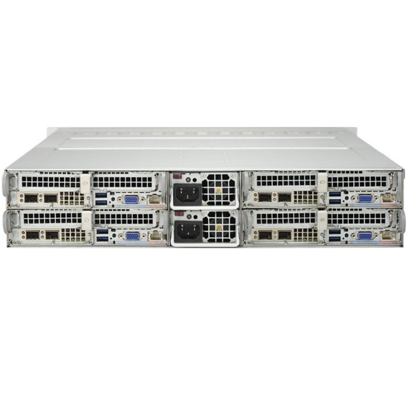 Сервер Supermicro SYS-2028TP-HTR-SIOM - 2U, 4-node*(2xLGA2011-R3, 16xDDR4, 6x2.5"HDD, SAS, IPMI) 2x2000W-25789