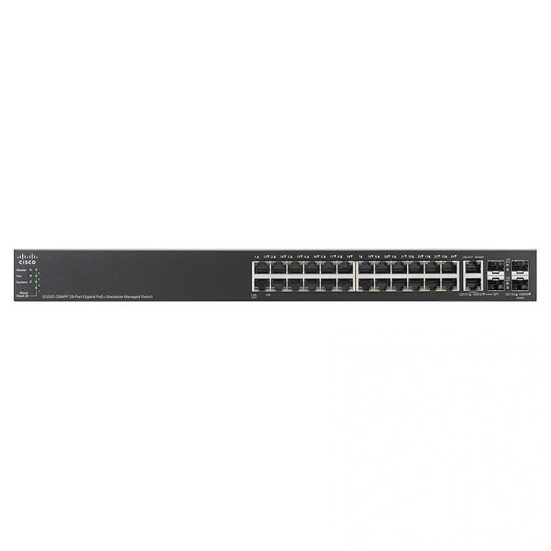 Коммутатор Cisco SG500-28MPP 28-port Gigabit Max PoE+ Stackable Managed Switc