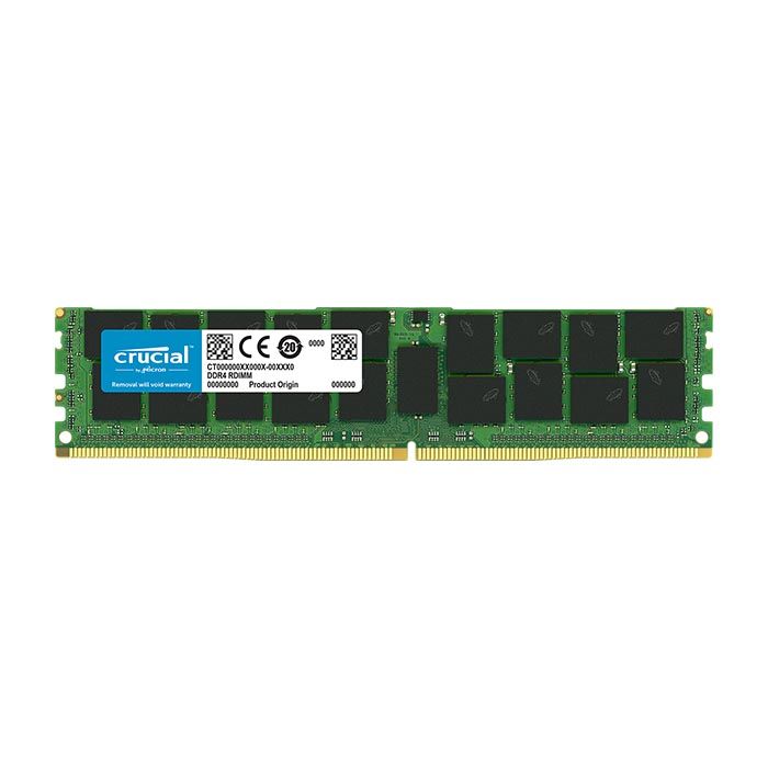 Оперативная память Crucial 16GB DDR4 2666 MT/s (PC4-21300) CL19 DR x8 ECC Registered DIMM 288pin CT16G4RFD8266
