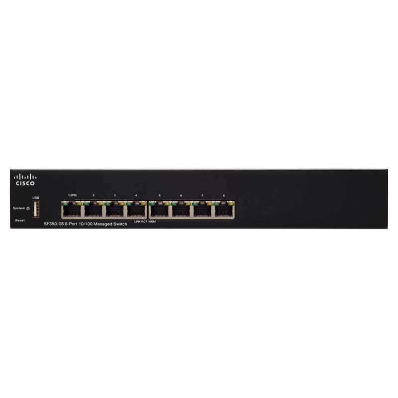 Коммутатор Cisco SF350-08 8-port 10/100 Managed Switch SF350-08-K9-EU